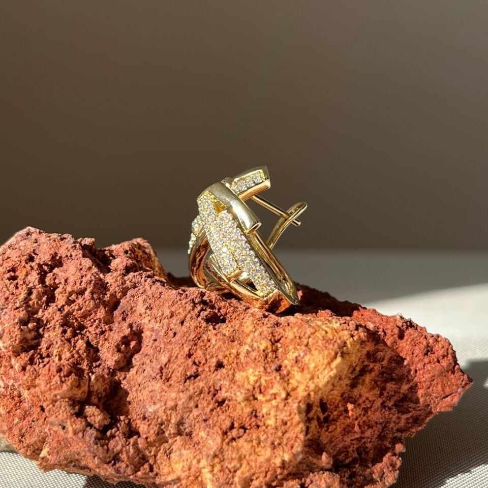 Pırlanta işçiliği xuping küpe