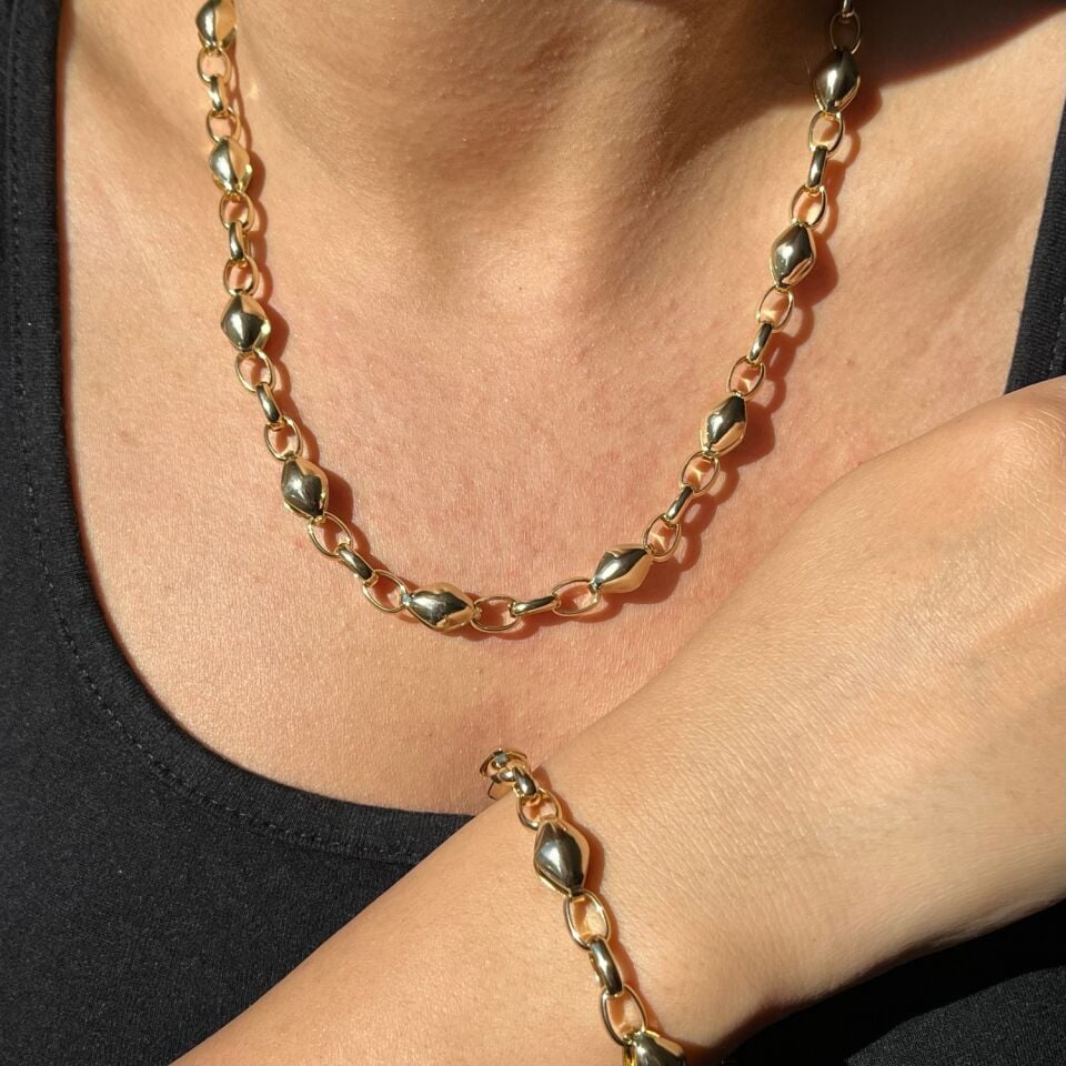 Altın işçiliği kuyum model xuping set