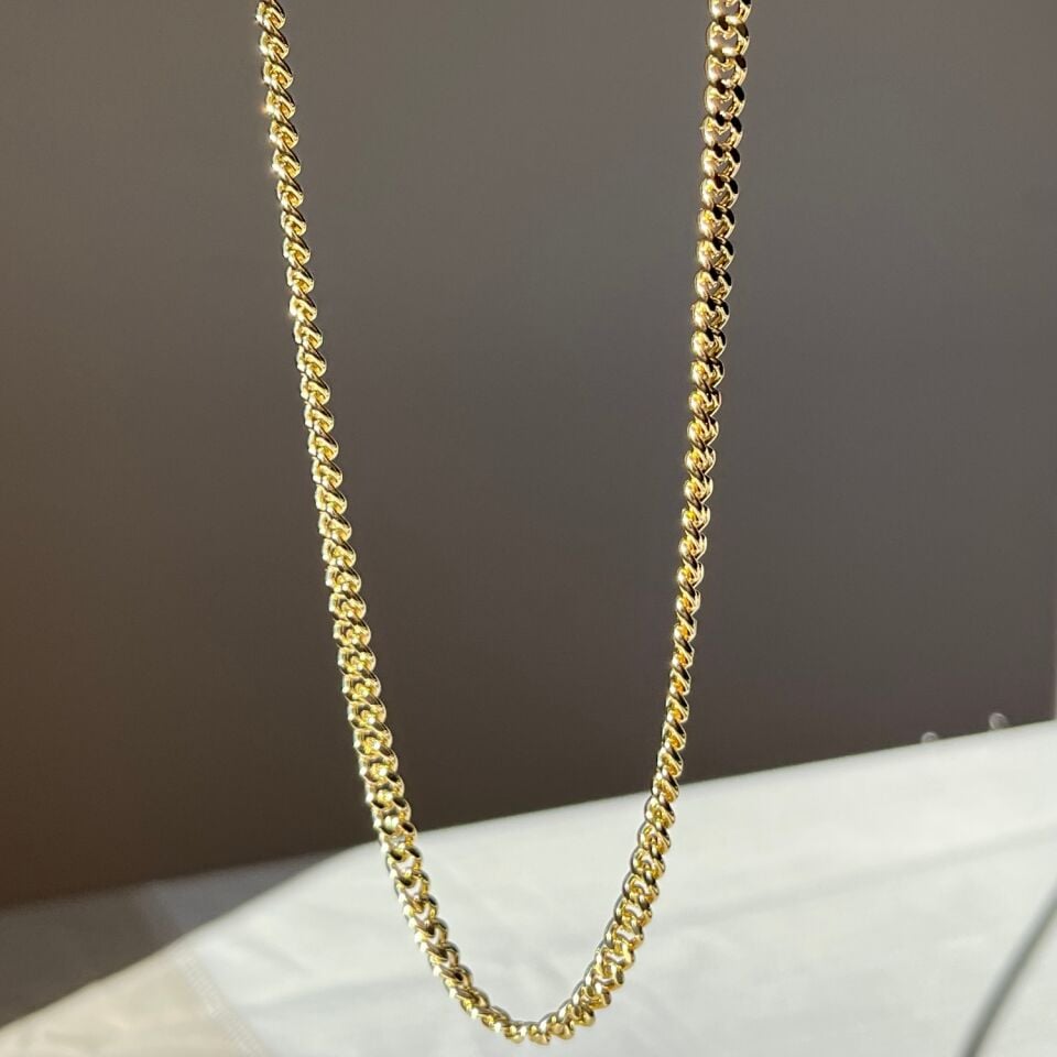 Altın işçiliği xuping zincir 60cm