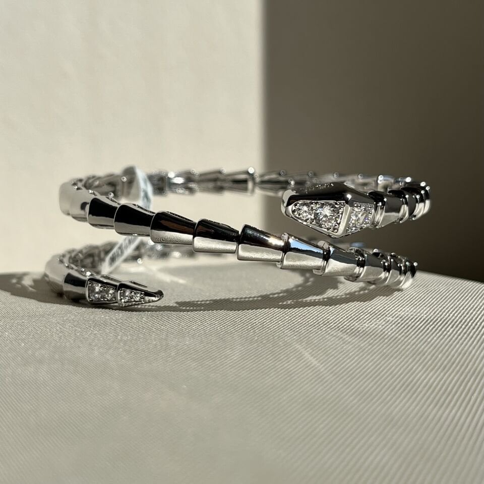 Pırlanta montür yılan figür vıp flexi kelepçe