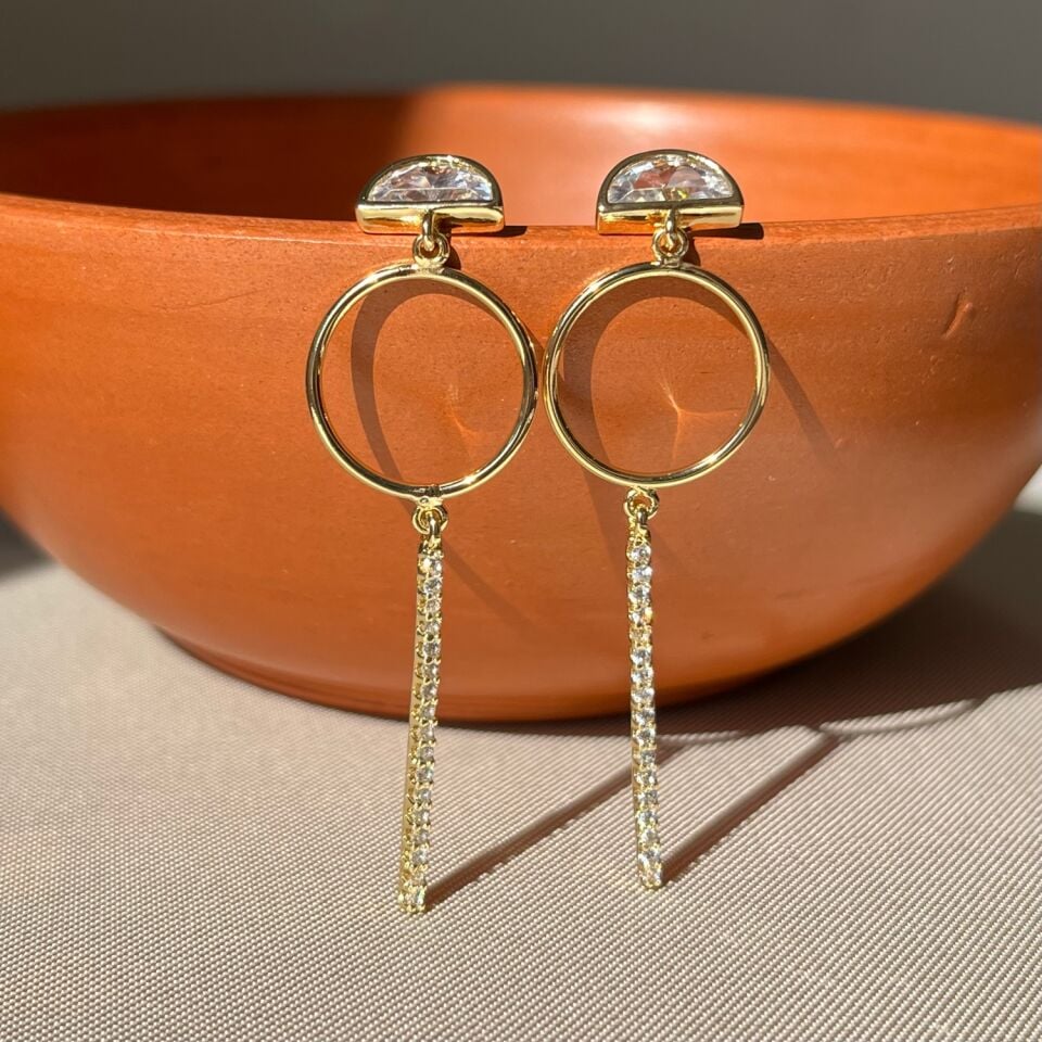 Pırlanta işçiliği sallantılı xuping küpe