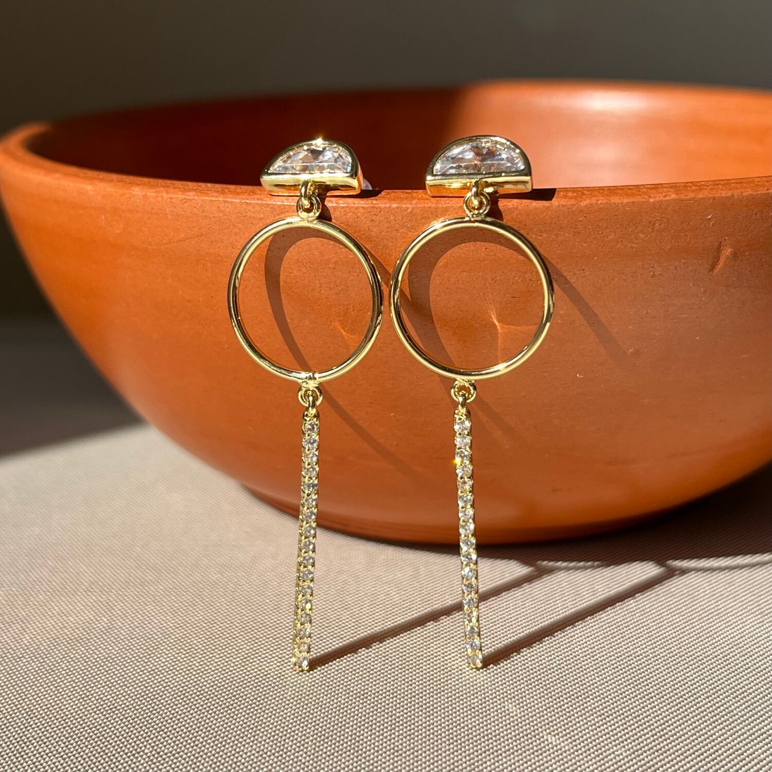 Pırlanta işçiliği sallantılı xuping küpe