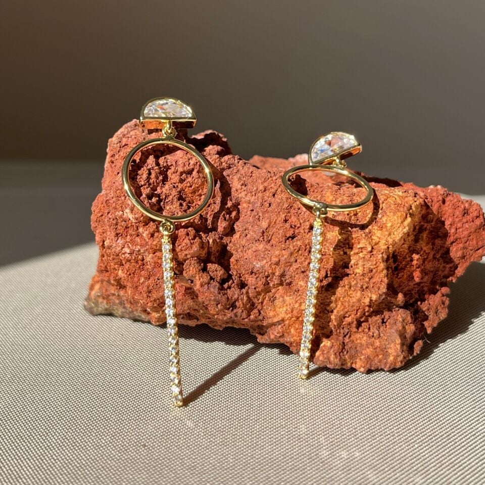 Pırlanta işçiliği sallantılı xuping küpe