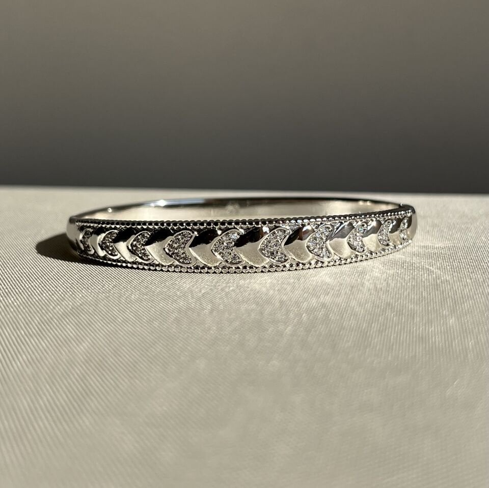 Pırlanta montür kalp xuping kelepçe