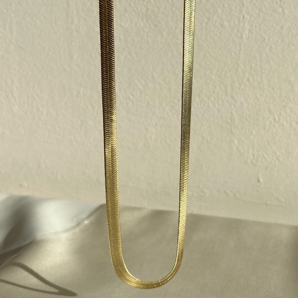 Altın işçiliği italyan ezme xuping kolye