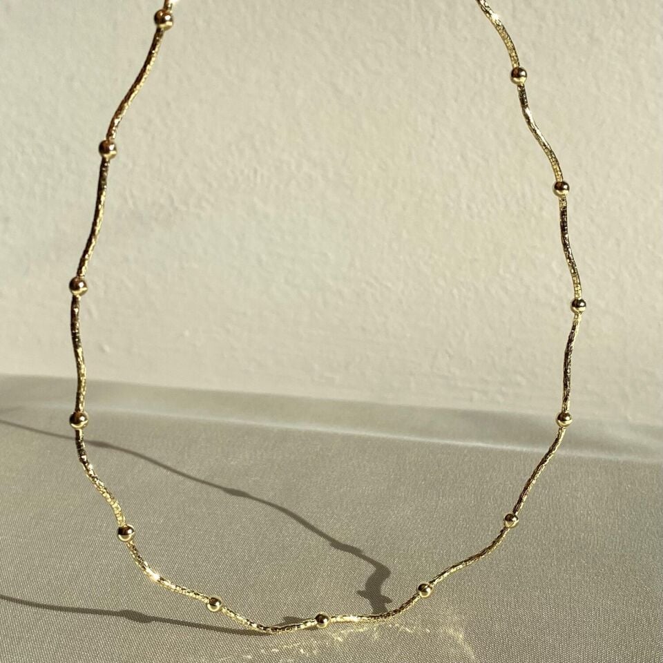 Altın işçiliği dorika xuping choker