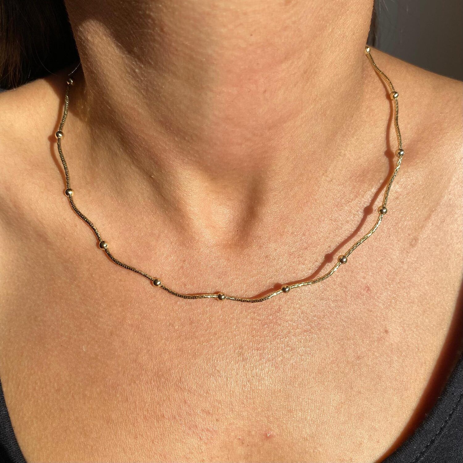 Altın işçiliği dorika xuping choker