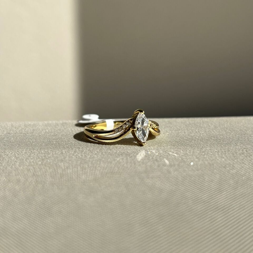 Markiz pırlanta montür xuping yüzük