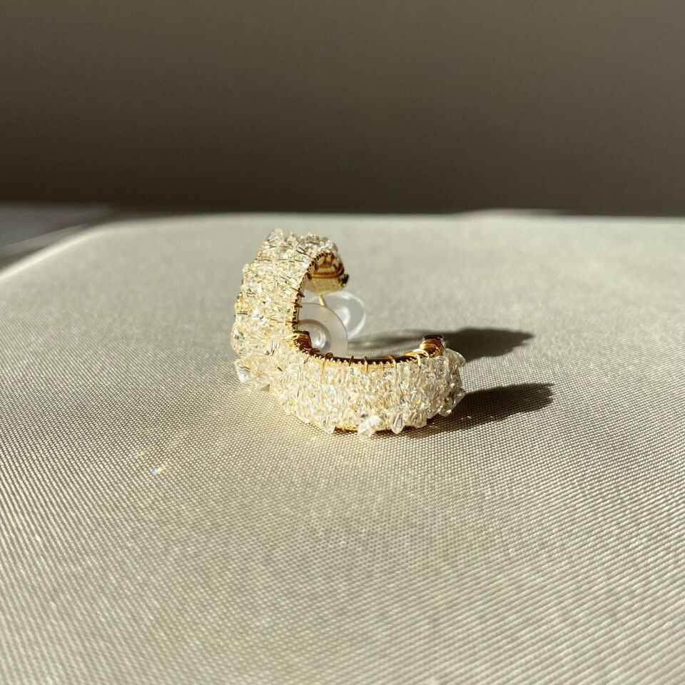 Crystal stone xuping küpe