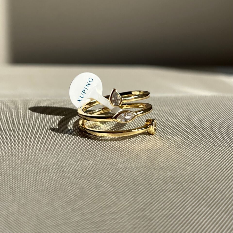 Markiz pırlanta montür xuping yüzük