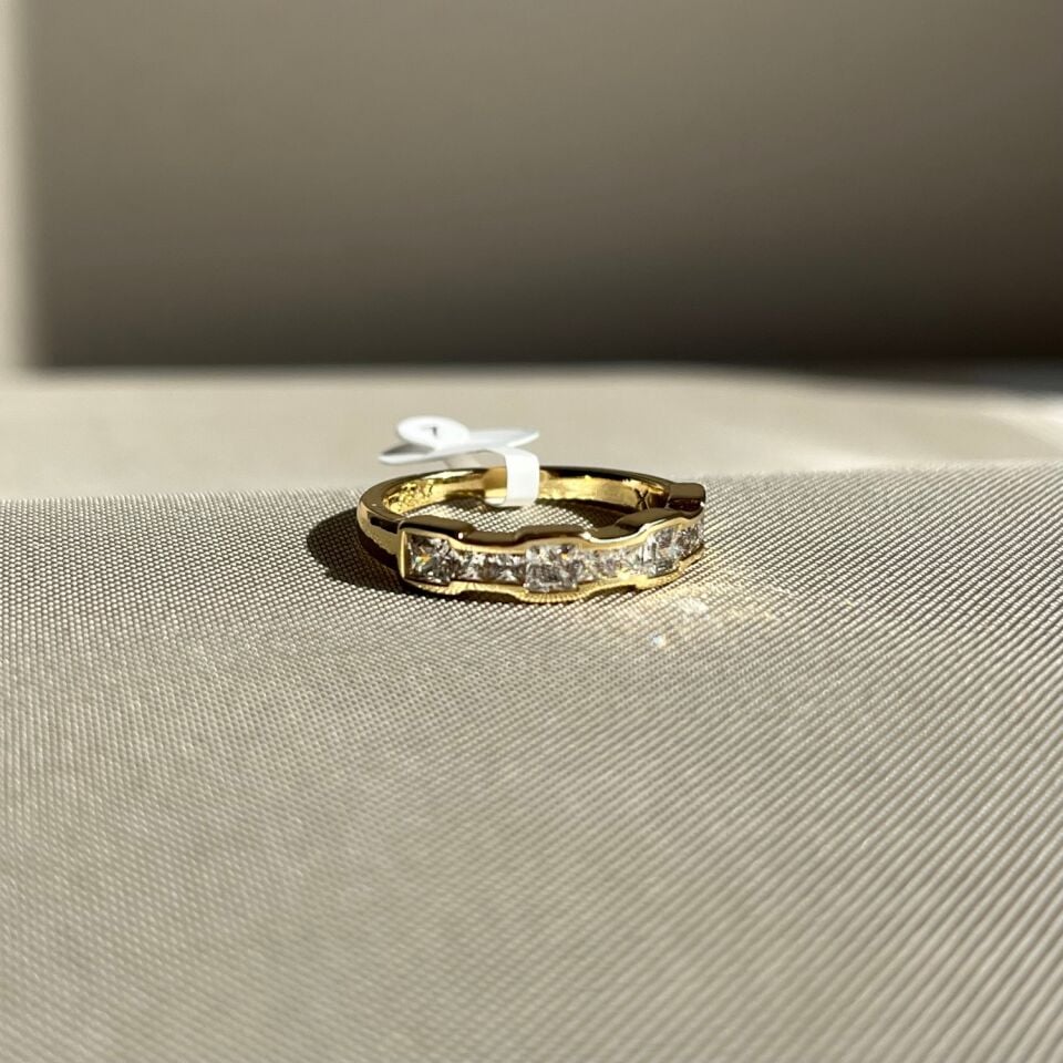 Prenses pırlanta montür xuping yüzük