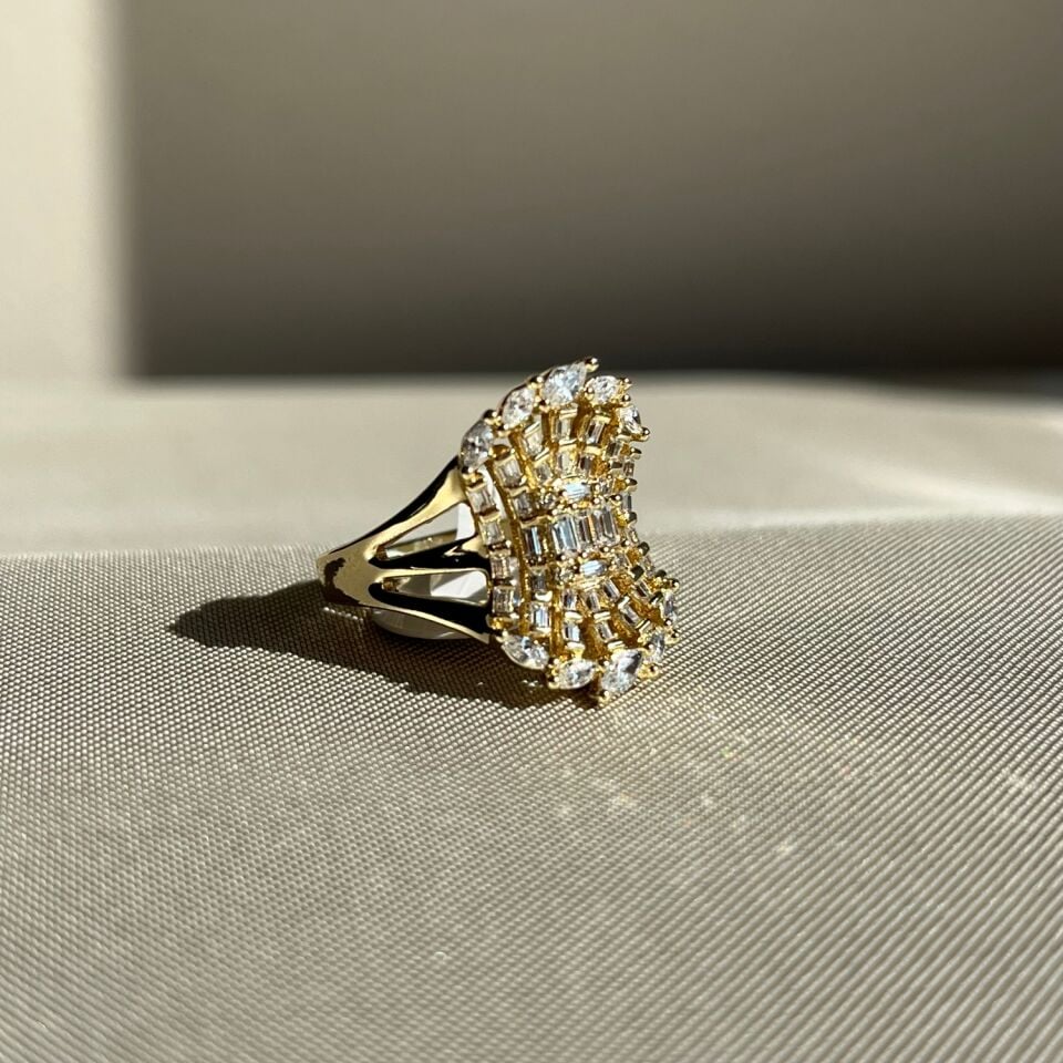 Baget pırlanta montür xuping yüzük