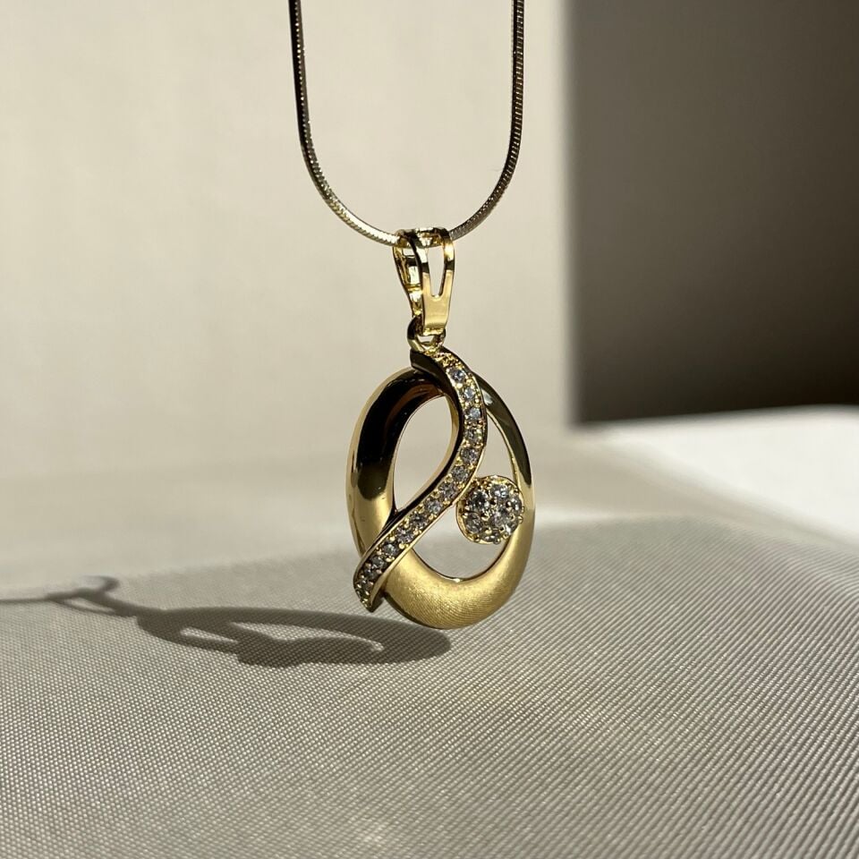 Pırlanta işçiliği tasarım xuping kolye