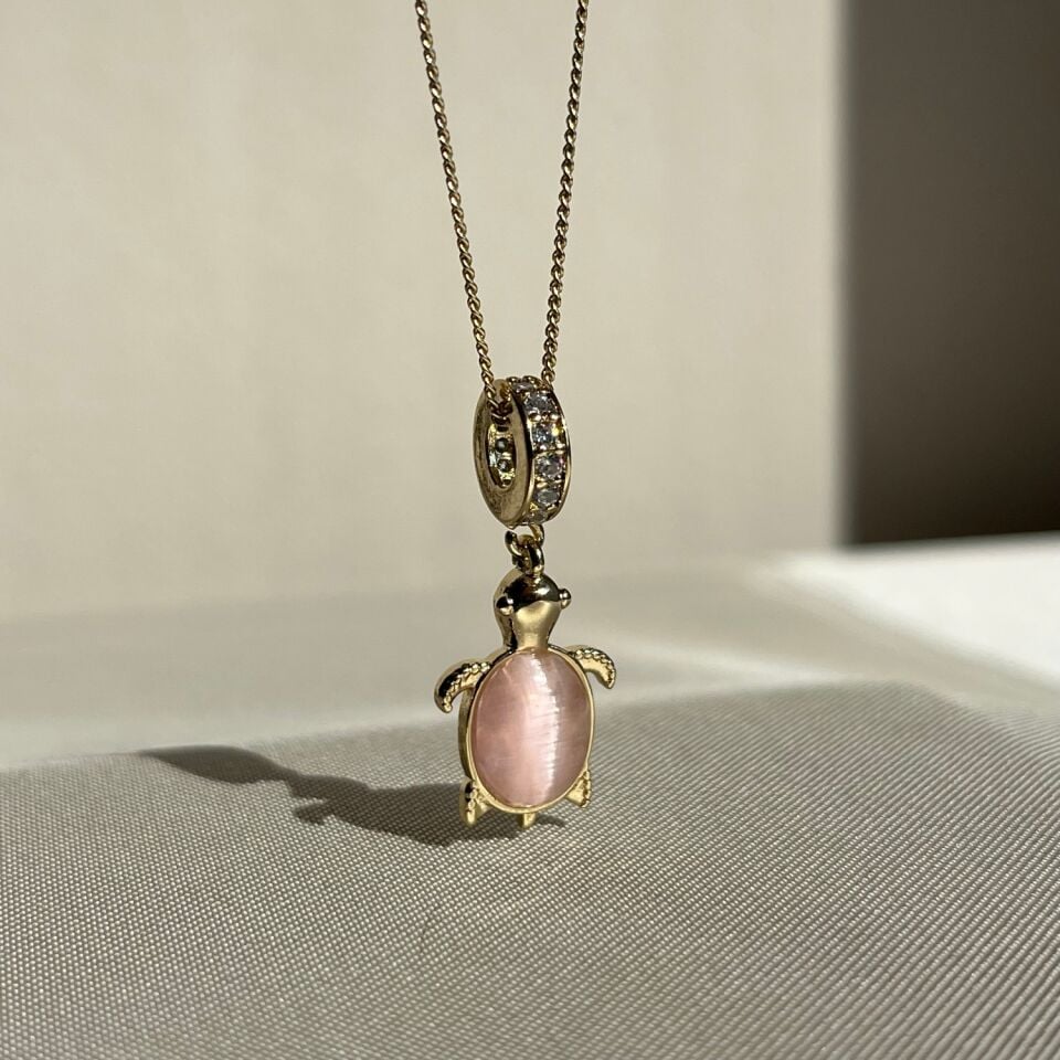 Pırlanta işçiliği kaplumbağa figür xuping kolye