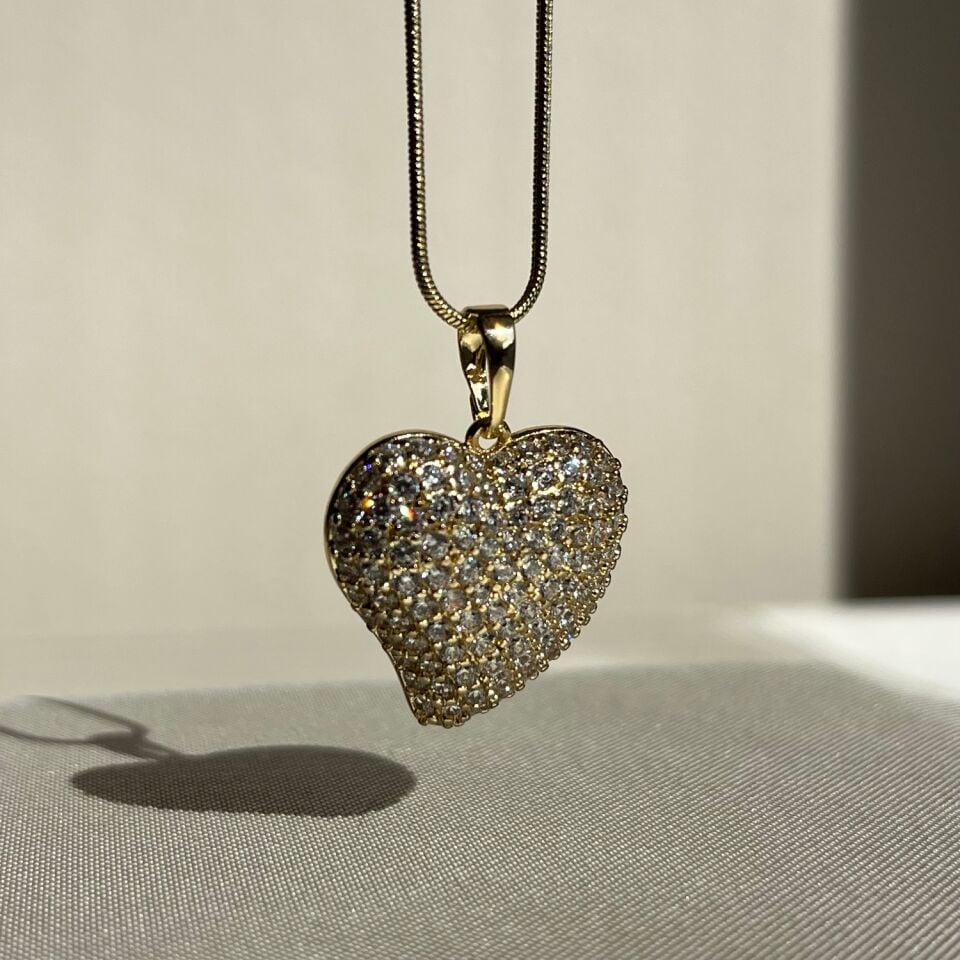 Pırlanta işçiliği italyan zincirli xuping kolye