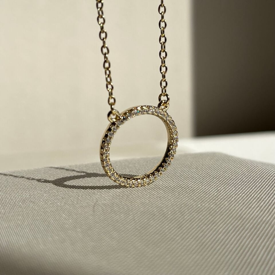 Pırlanta halka işçiliği xuping kolye