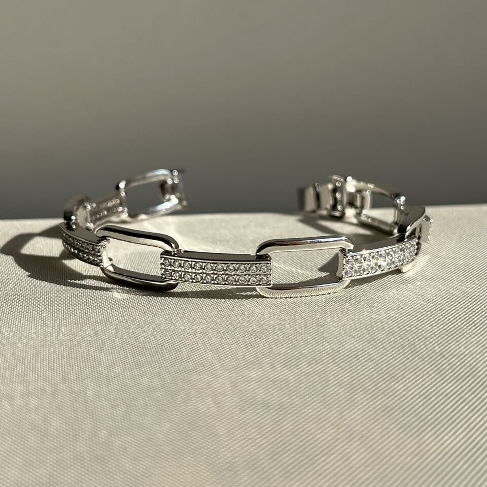 Pırlanta işçiliği geniş ataç xuping bileklik