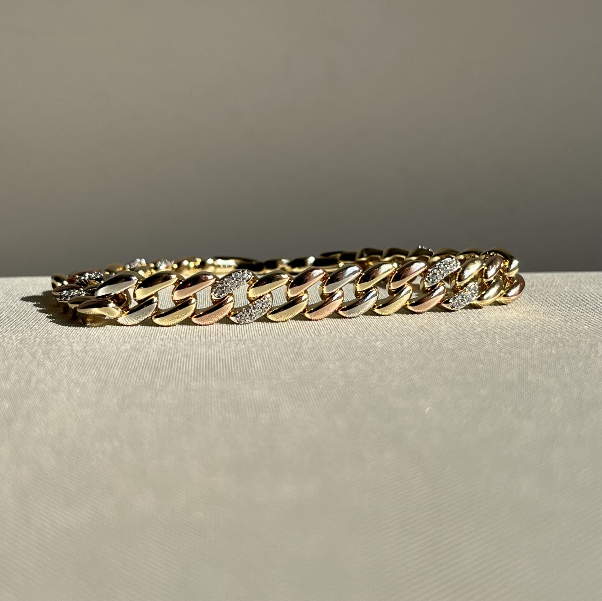 3 renk pırlanta işçiliği gurmet xuping bileklik