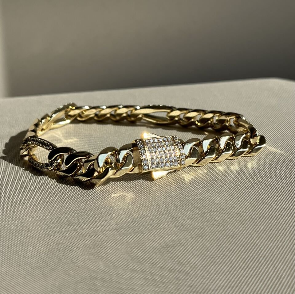 Pırlanta işçiliği kutu kilitli gurmet xuping bileklik