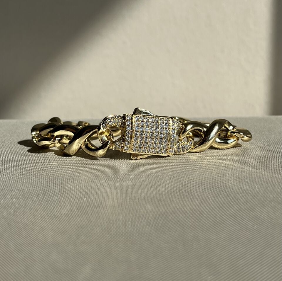 Pırlanta işçiliği kutu kilitli gurmet xuping bileklik