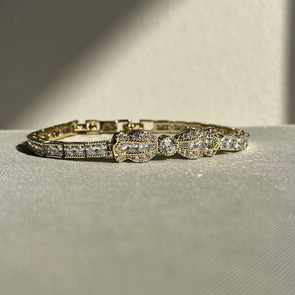 Baget pırlanta montür yılan figür xuping bileklik