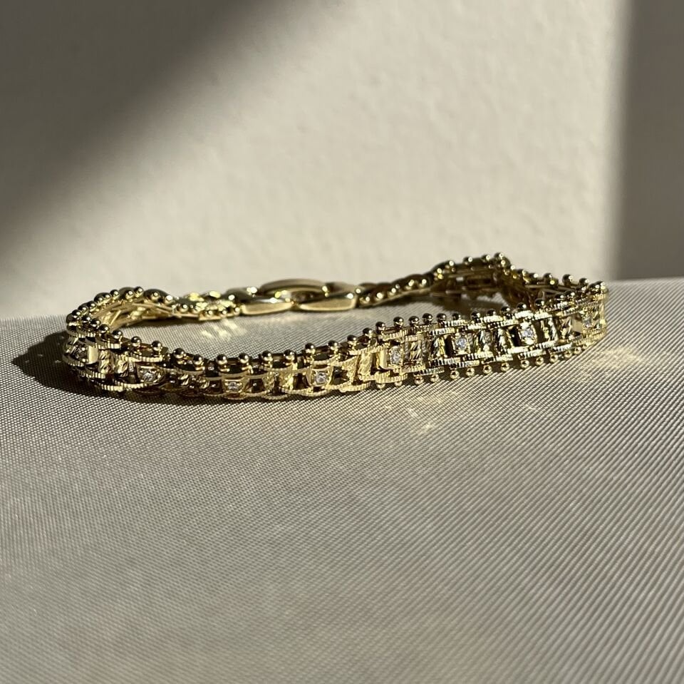 Pırlanta işçiliği hasır model xuping bileklik