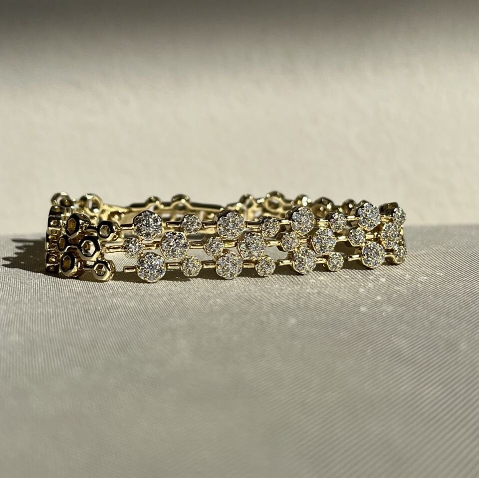 Pırlanta işçiliği petek model xuping bileklik