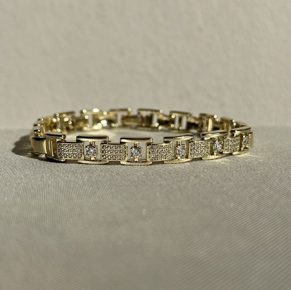 Round pırlanta montür xuping bileklik