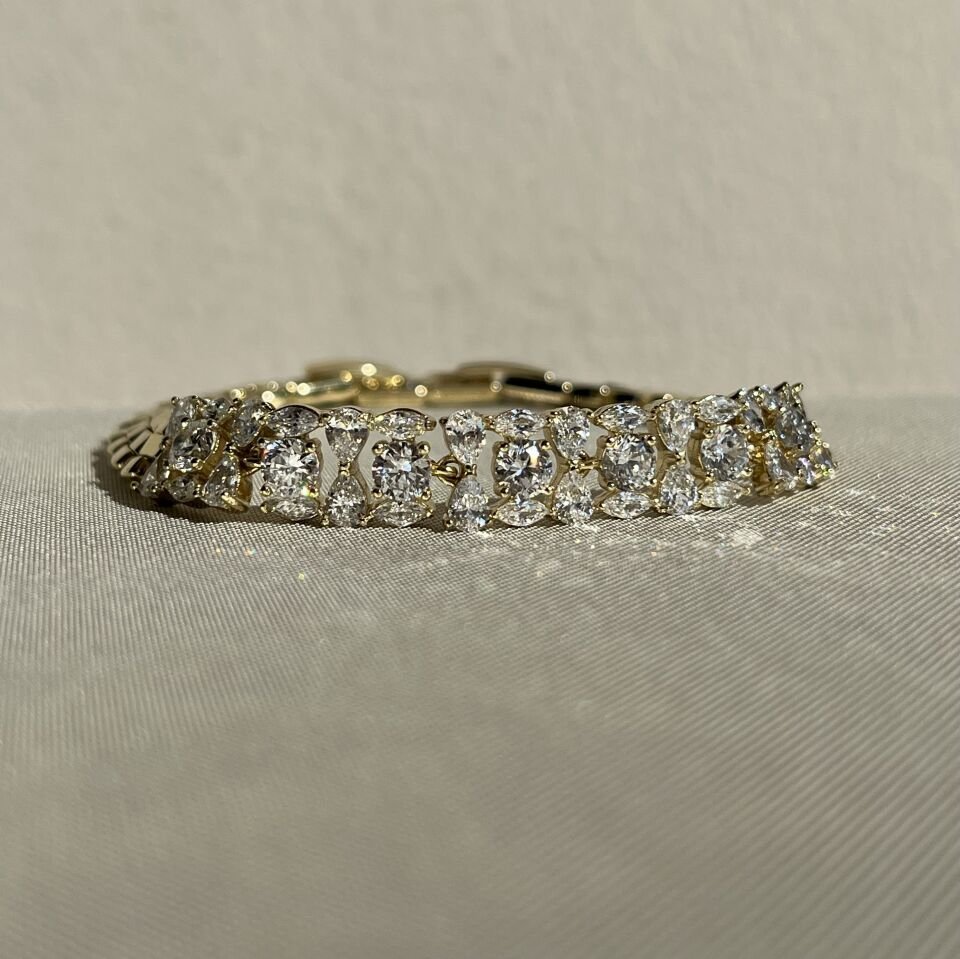 Elmas montür pırlanta işçiliği xuping bileklik