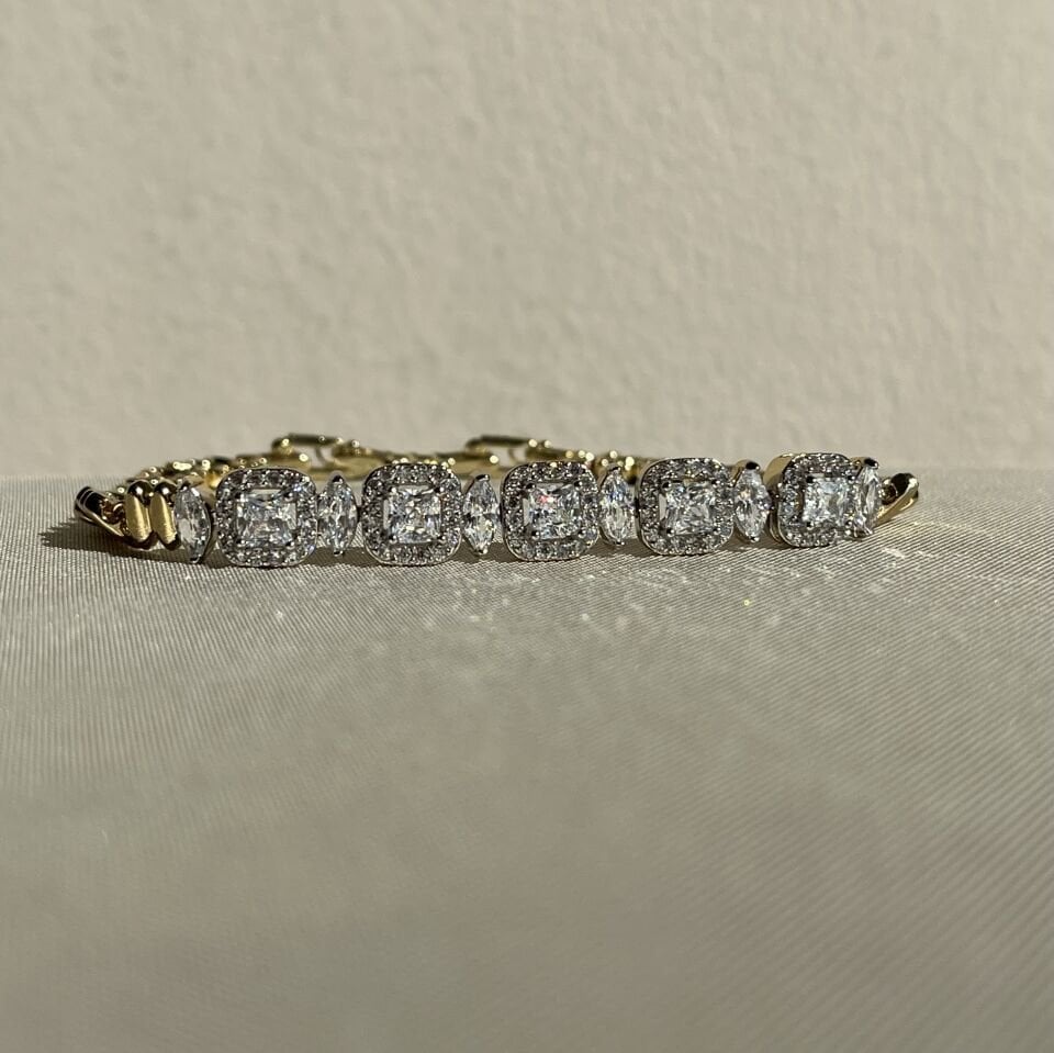 Elmas montür pırlanta işçiliği xuping bileklik