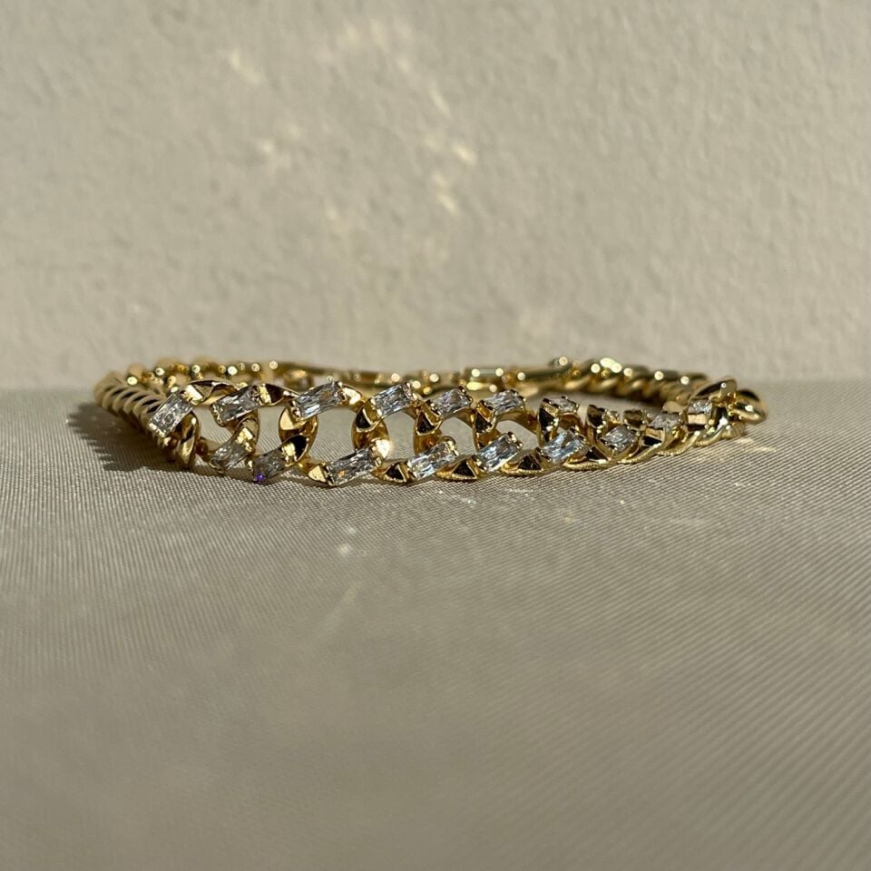 Baget pırlanta işçiliği xuping bileklik