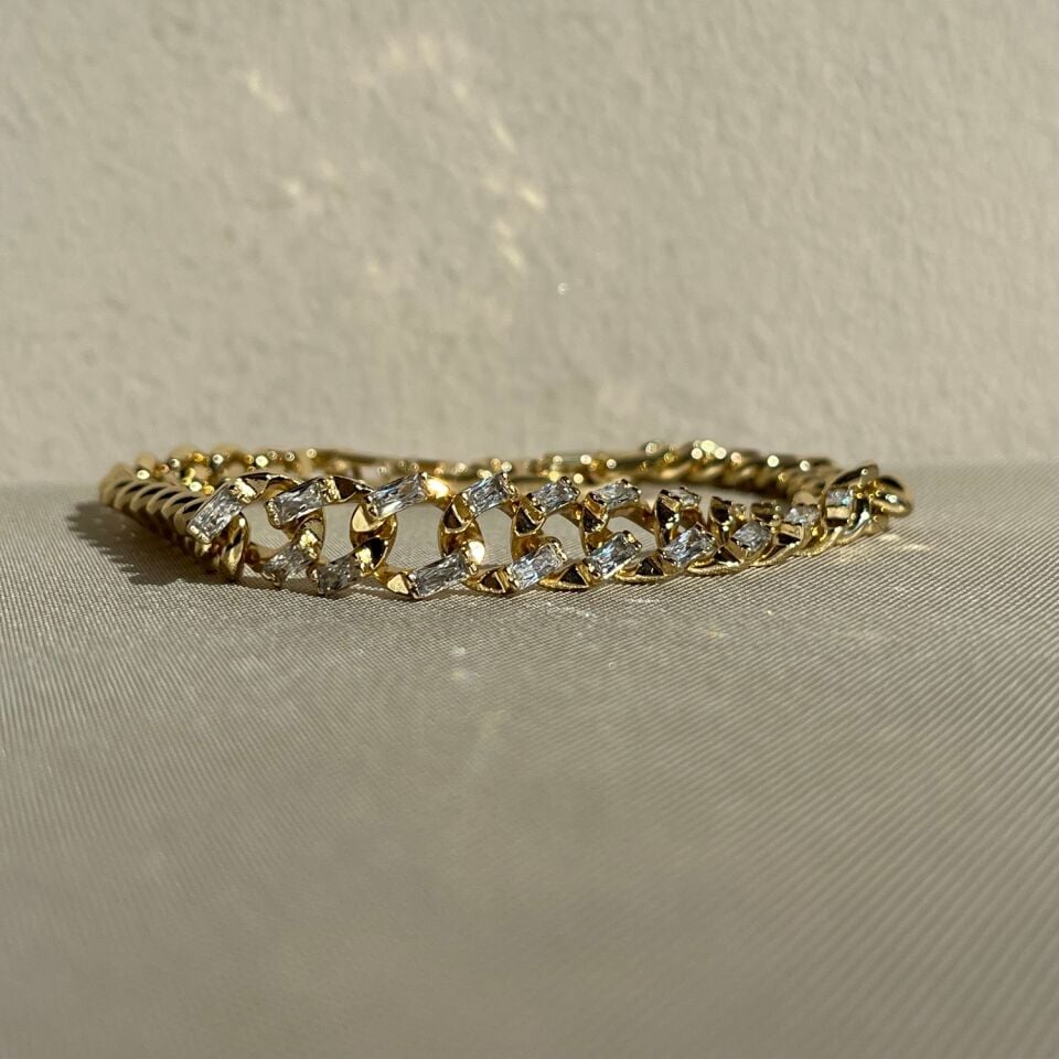 Baget pırlanta işçiliği xuping bileklik