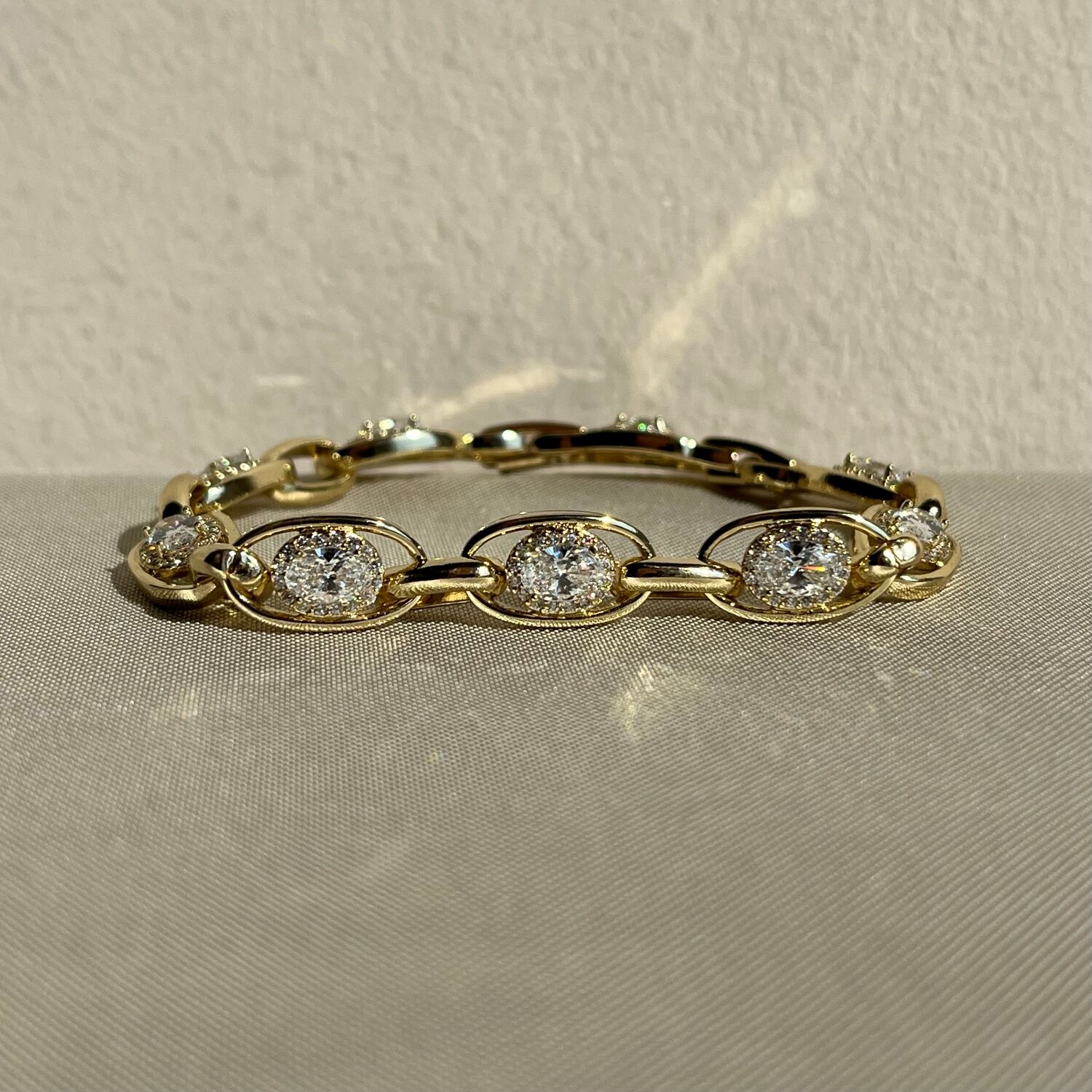 Oval pırlanta montür xuping bileklik