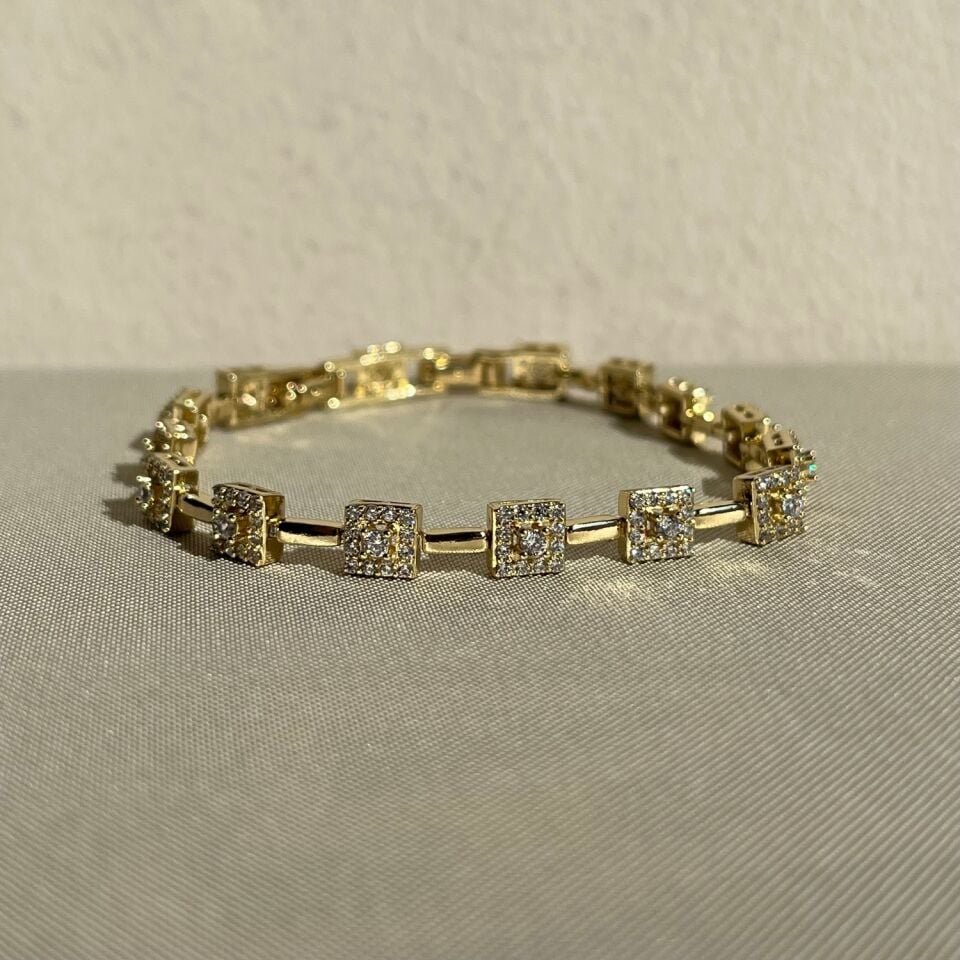 Round pırlanta işçiliği xuping bileklik