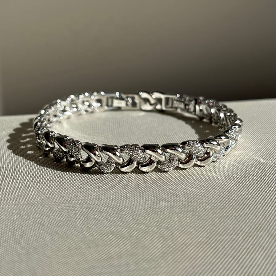 Pırlanta işçiliği sarmal xuping bileklik