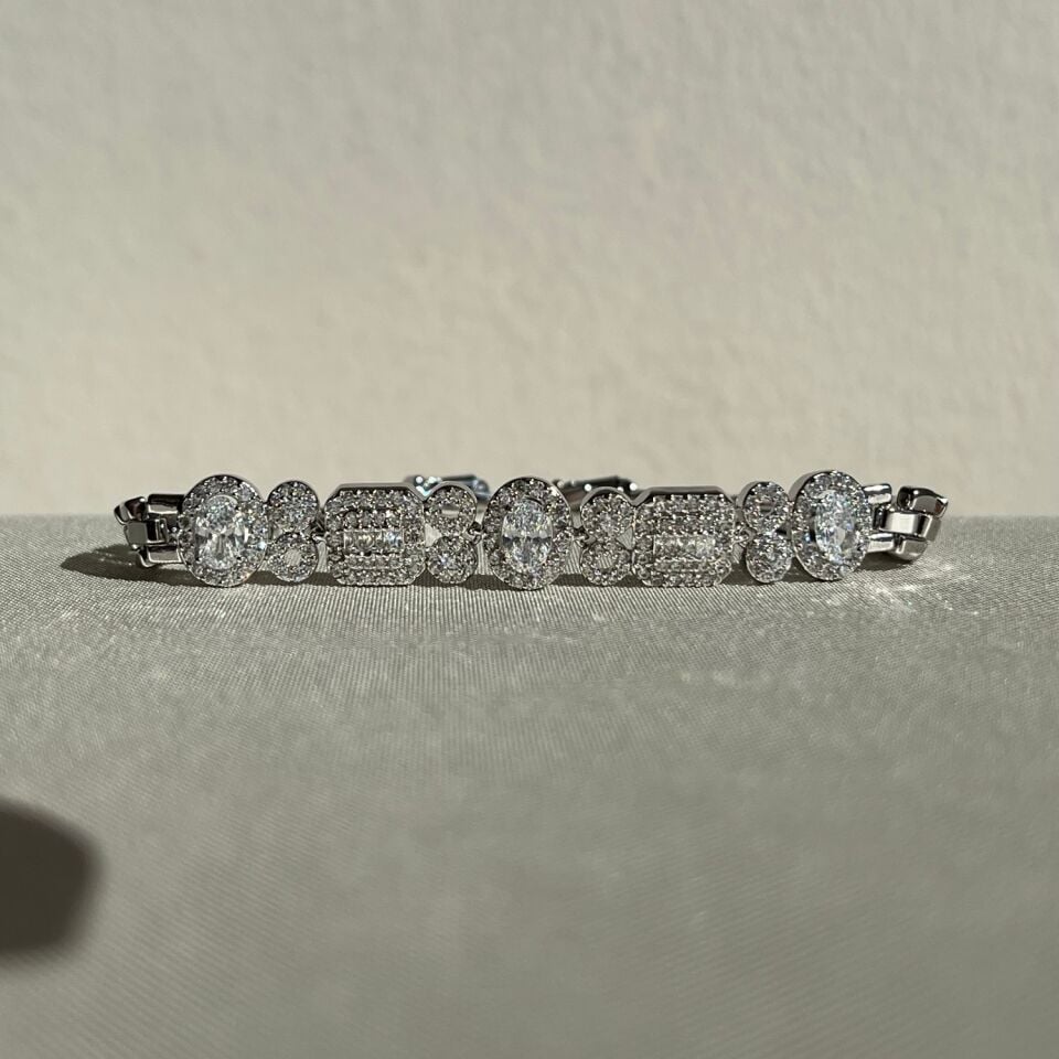 Baget & oval pırlanta montür xuping bileklik