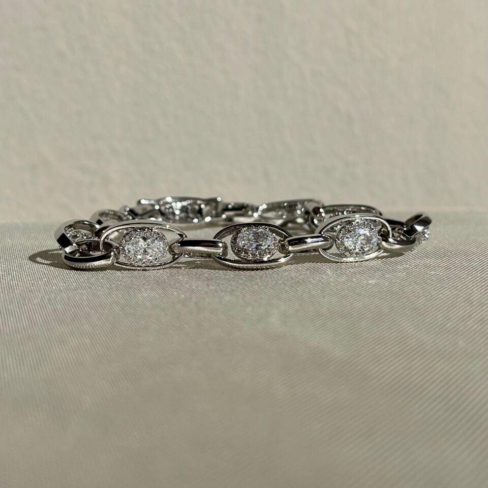 Oval pırlanta işçiliği xuping bileklik