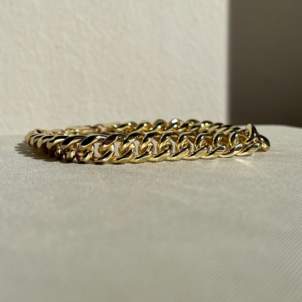 Altın işçiliği xuping bileklik 22 cm büyük ölçü