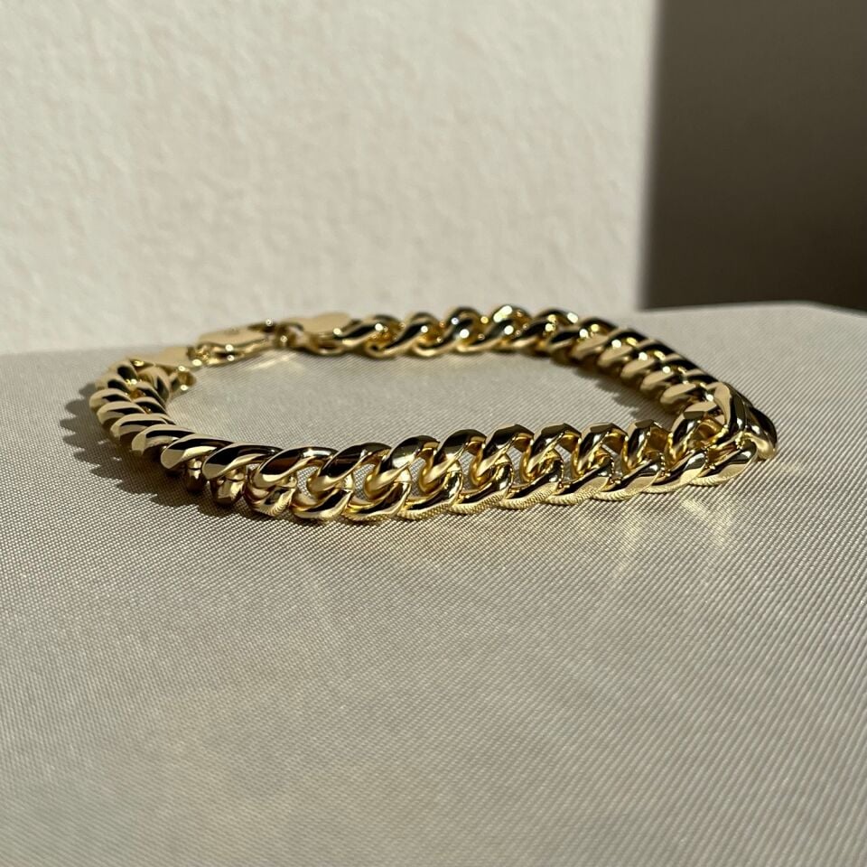 Altın işçiliği xuping bileklik 22 cm büyük ölçü