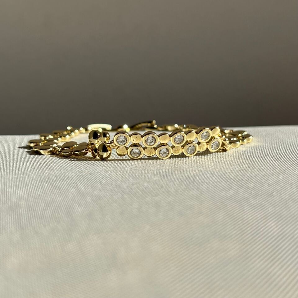 Pırlanta işçiliği petek model xuping bileklik