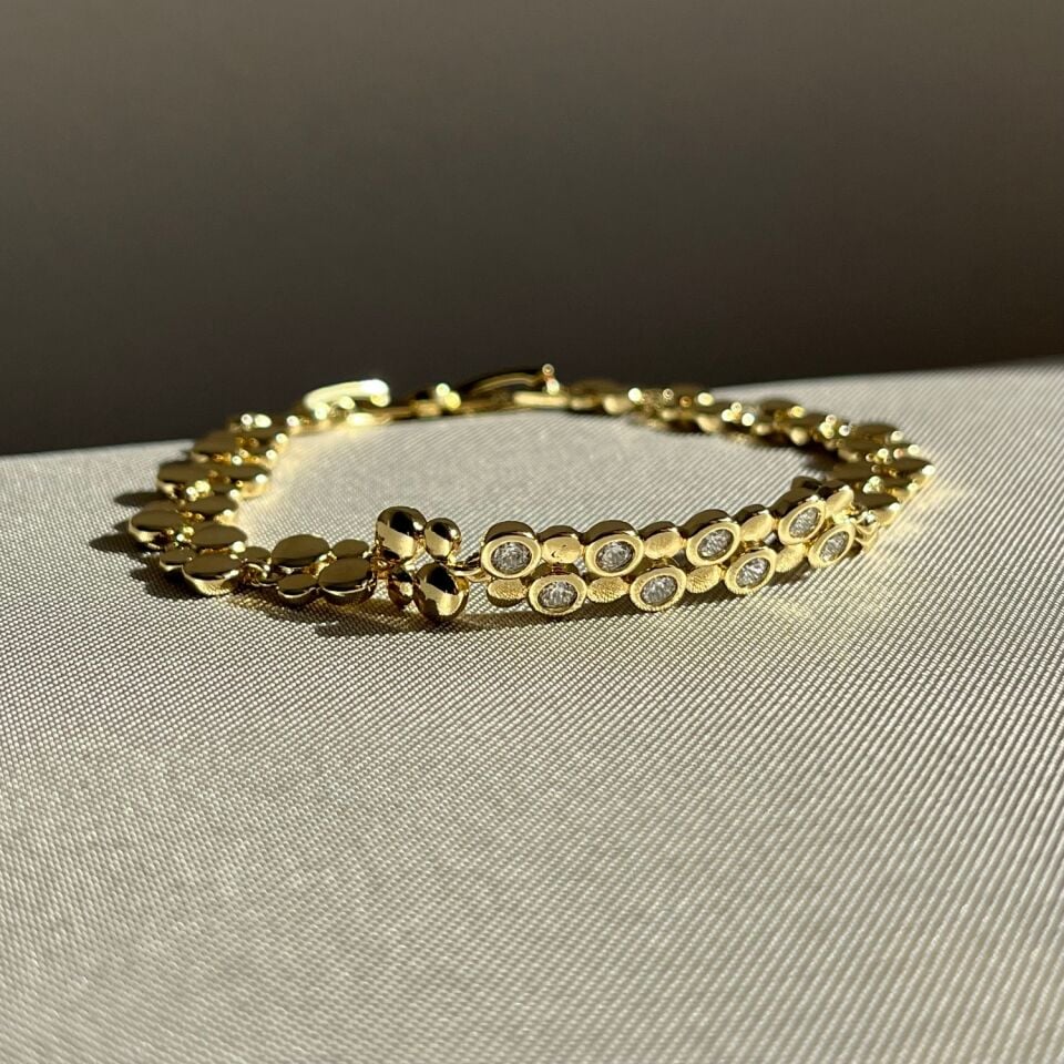 Pırlanta işçiliği petek model xuping bileklik