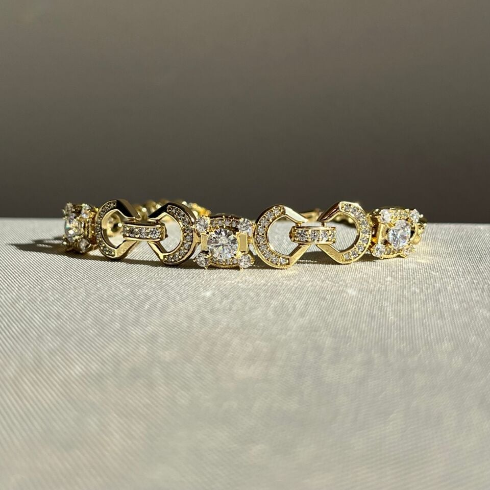 Baget pırlanta işçiliği xuping bileklik