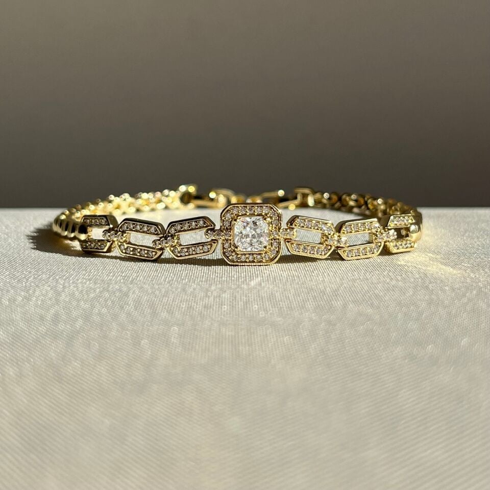 Baget pırlanta işçiliği xuping bileklik