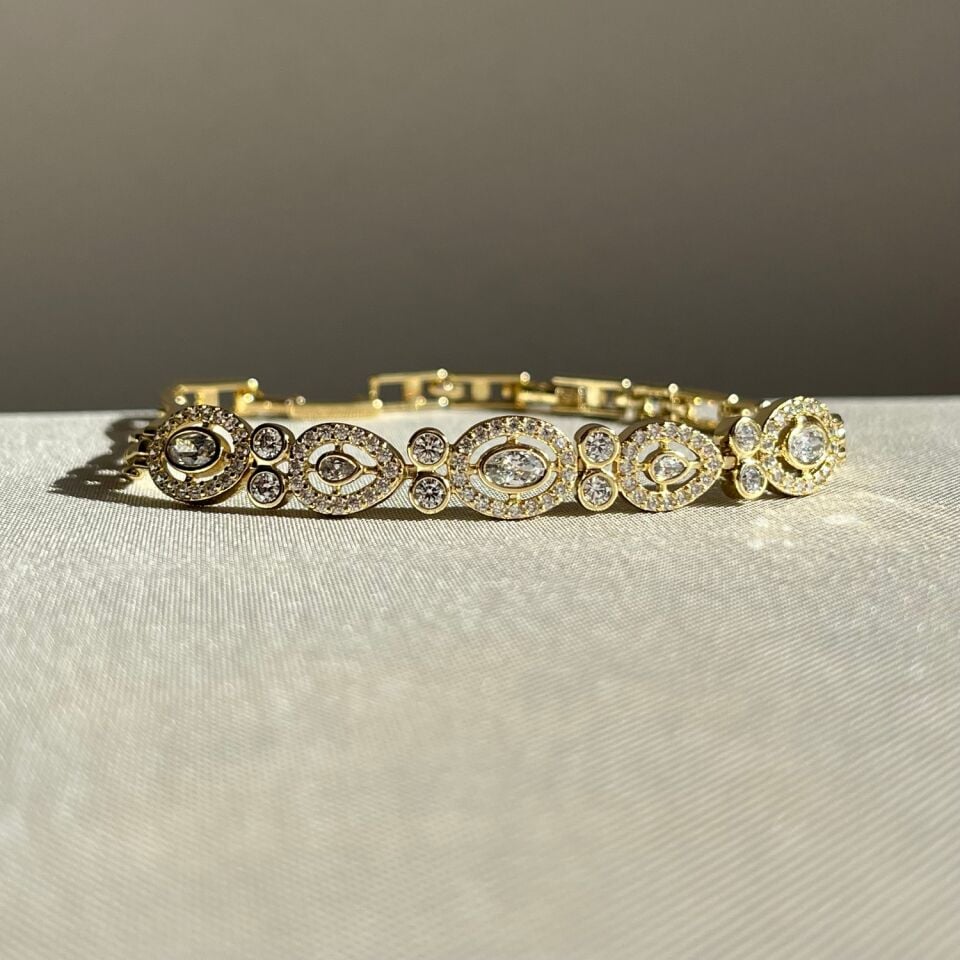 Oval pırlanta işçiliği xuping bileklik