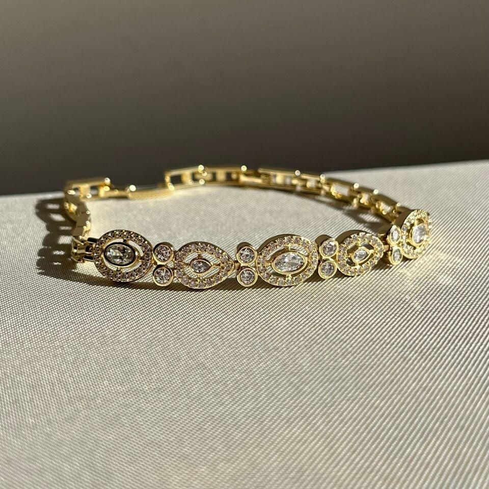 Oval pırlanta işçiliği xuping bileklik