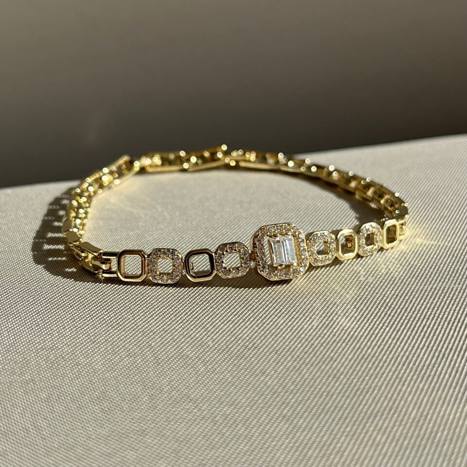 Baget pırlanta işçiliği xuping bileklik