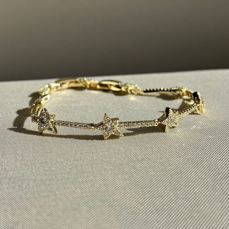 Pırlanta işçiliği yıldız figür xuping bileklik