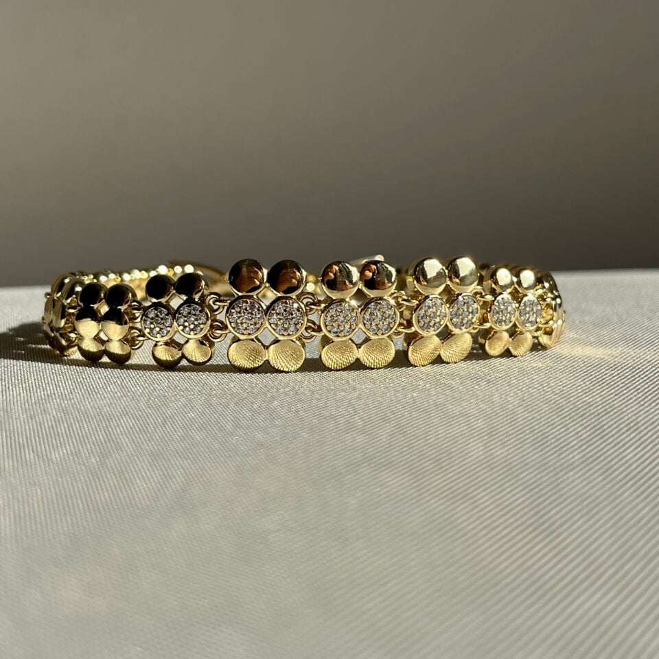 Pırlanta işçiliği petek model xuping bileklik