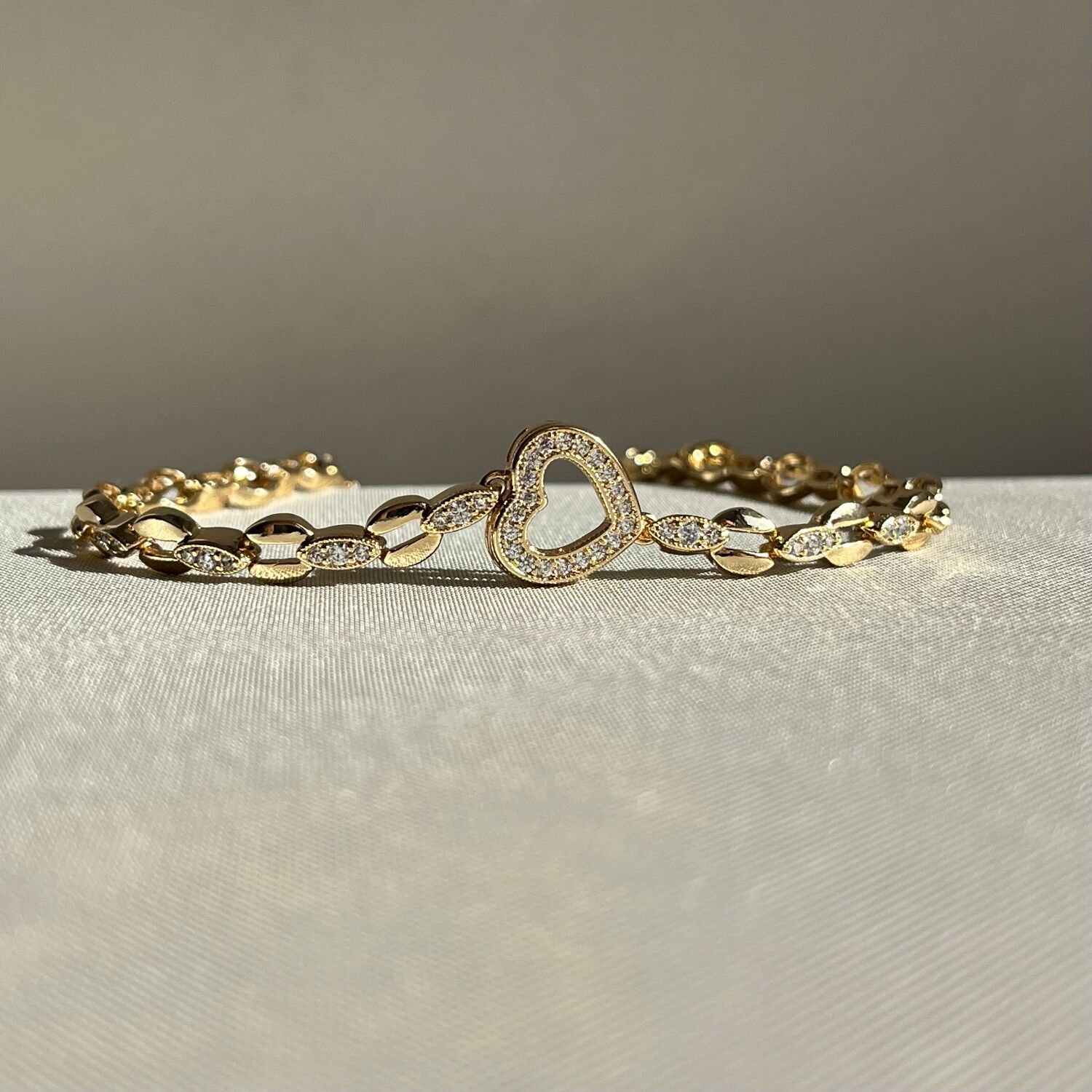 Pırlanta işçiliği kalp figür xuping bileklik