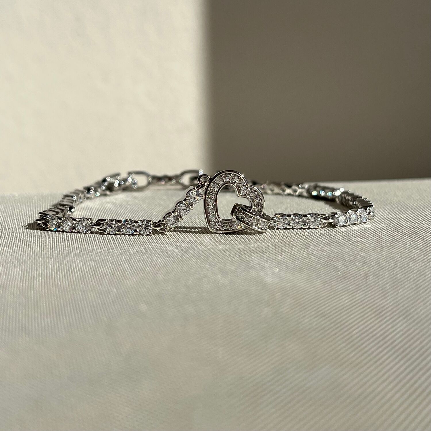 Pırlanta montür kalp figür xuping bileklik